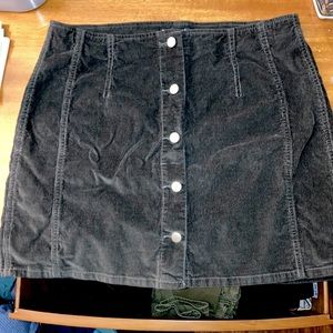 3/$20 Design Lab Corduroy Skirt Green